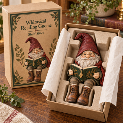 Reading Gnome Shelf Sitter