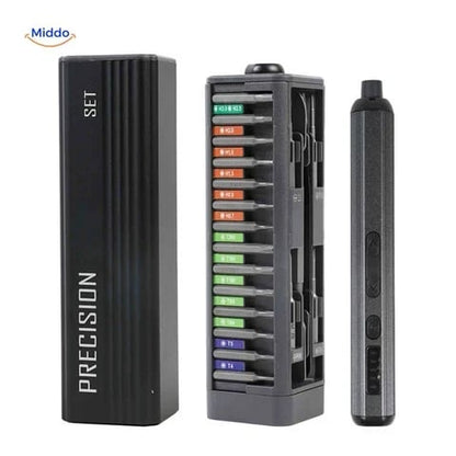 🔧 52-Piece Rechargeable Mini Electric Screwdriver Kit with Magnetic Precision Bits for Electronics Repair