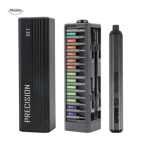 🔧 52-Piece Rechargeable Mini Electric Screwdriver Kit with Magnetic Precision Bits for Electronics Repair
