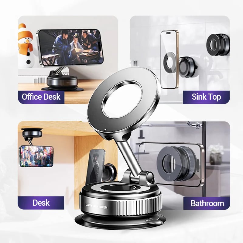 360° Magnetic Car Phone Mount 📱 – Retractable Adjustable Holder