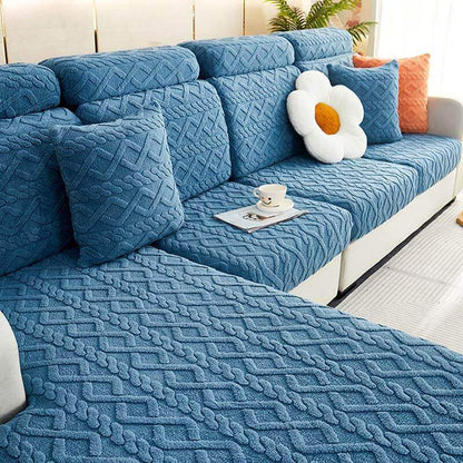 Cozy Plush Stretch-Fit Sofa Slipcover | Soft Warmth & Elevated Living Room Style ✨