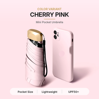 ☔ Pocket Capsule Umbrella – Compact 2-in-1 Rain & Sun Protection