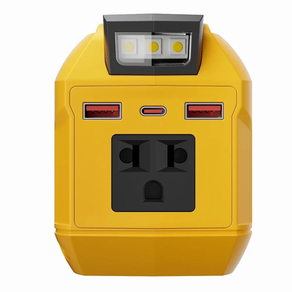 🪫250W Portable Power Inverter – Turn 18V–21V Tool Batteries Into 220V AC Power