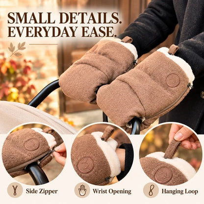 Cozy Stroller Hand Warmers 🧤 – Comfortable Handlebar Mitts for Cold Days