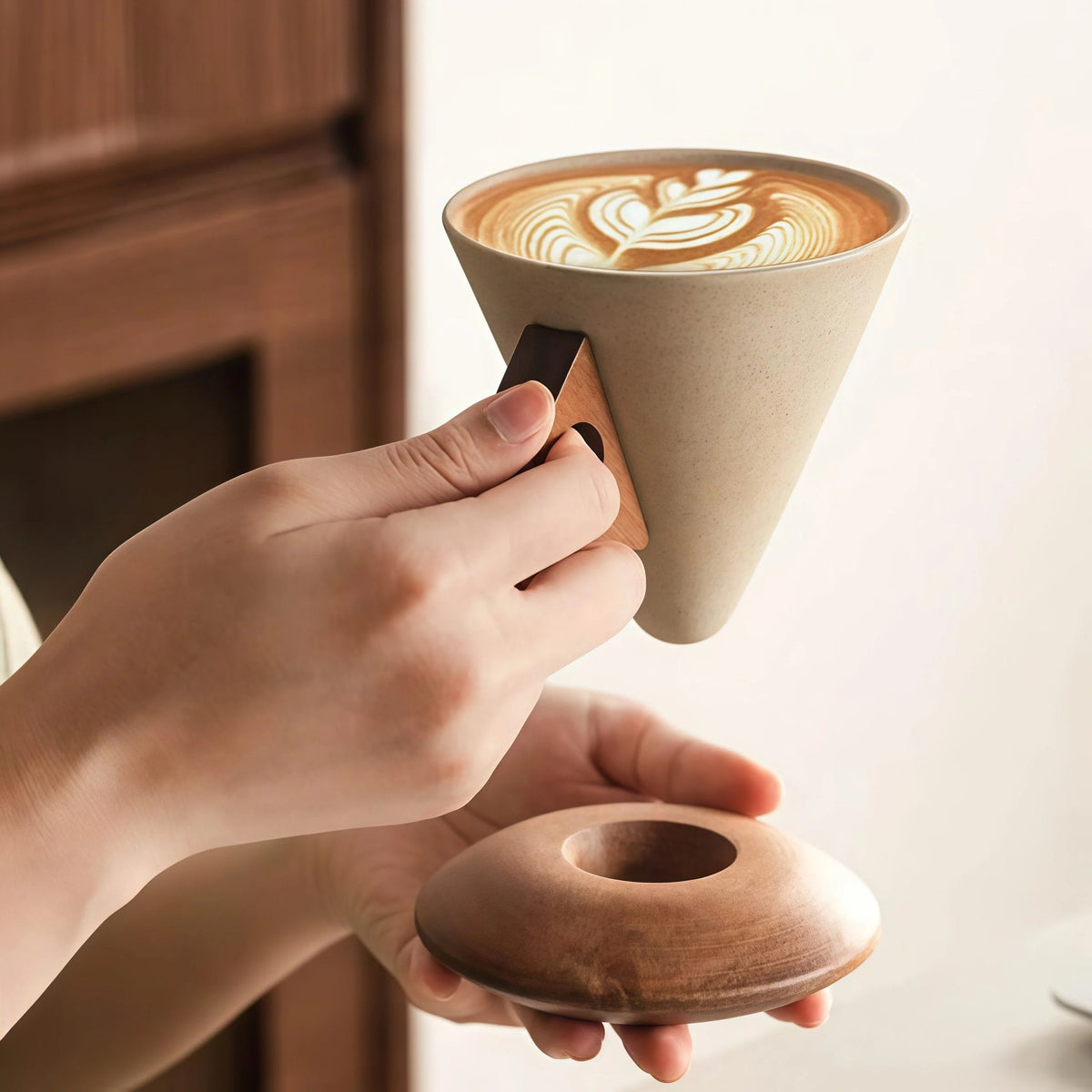 ☕Unique ceramic coffee cup – luxury for your coffee time