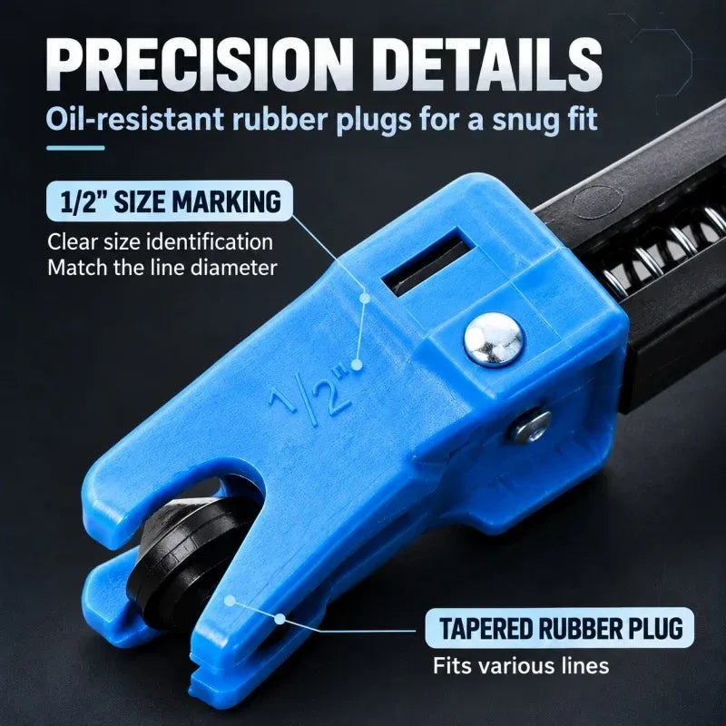 🔧 Brake Fluid Line Plug & Clamp – Handy Automotive Repair Tool