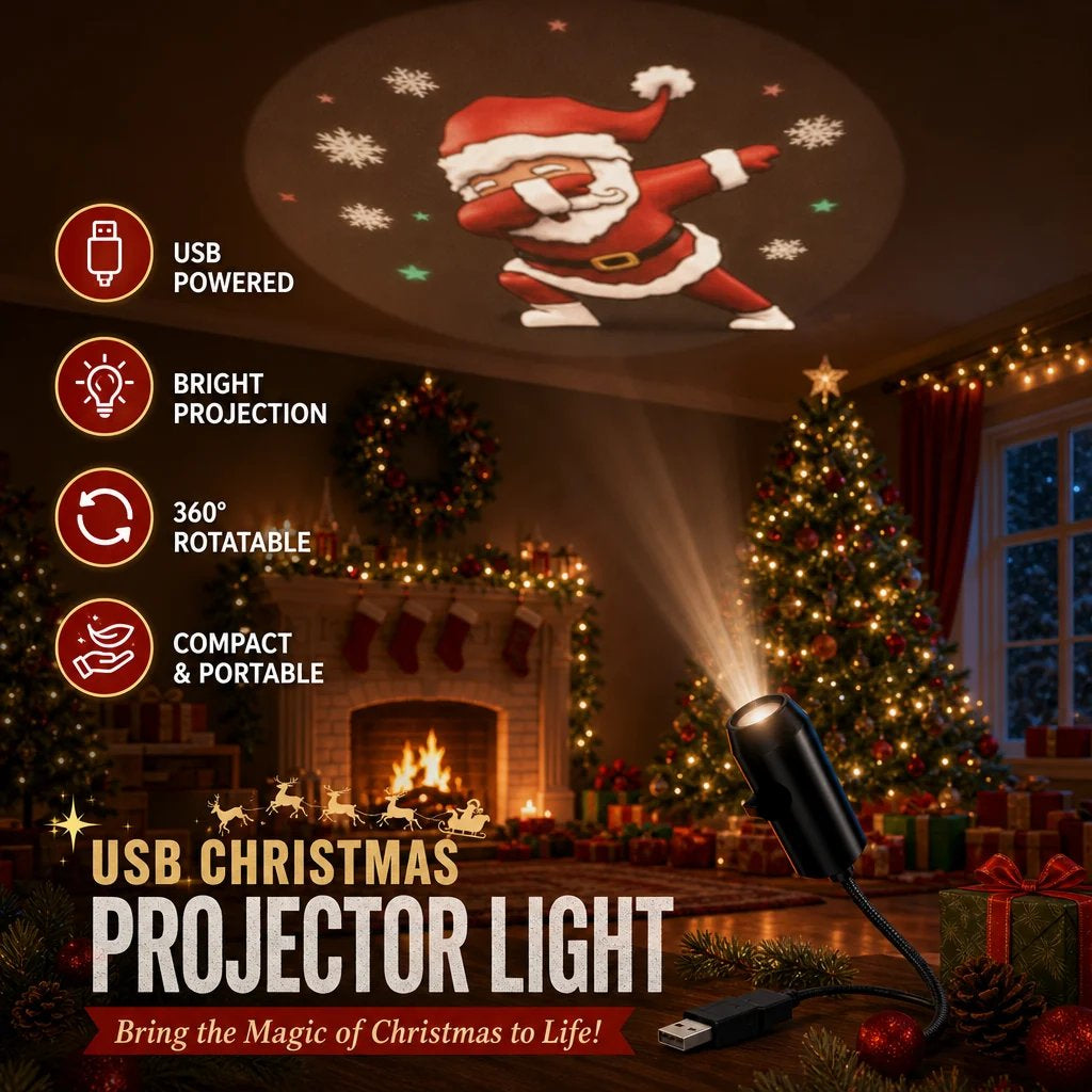 HD Christmas Projector – 6 or 10 Festive Scenes