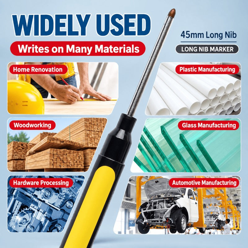 Deep-Hole Precision Marker ✍️ – 45mm Long-Reach Marking Tool | Special Sale