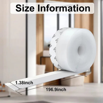 🚪 16.4 FT Door Weather Stripping – Self-Adhesive Draft Seal for Doors & Windows