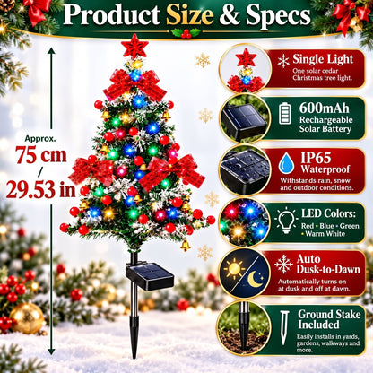 ✨ Last Day – 49% OFF🎄 Solar Cedar Christmas Tree Lights