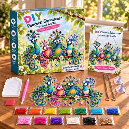 💯🐦✨ Sunny Birds Diamond Art Suncatcher DIY Kit