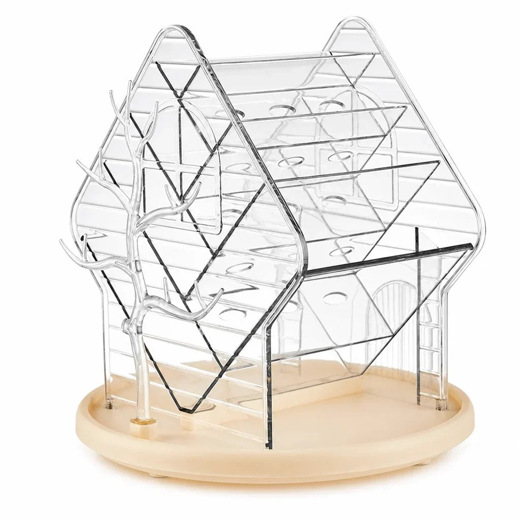 50% OFF 💄 Clear Spinning Makeup Organizer – 360° Vanity Storage | Style A