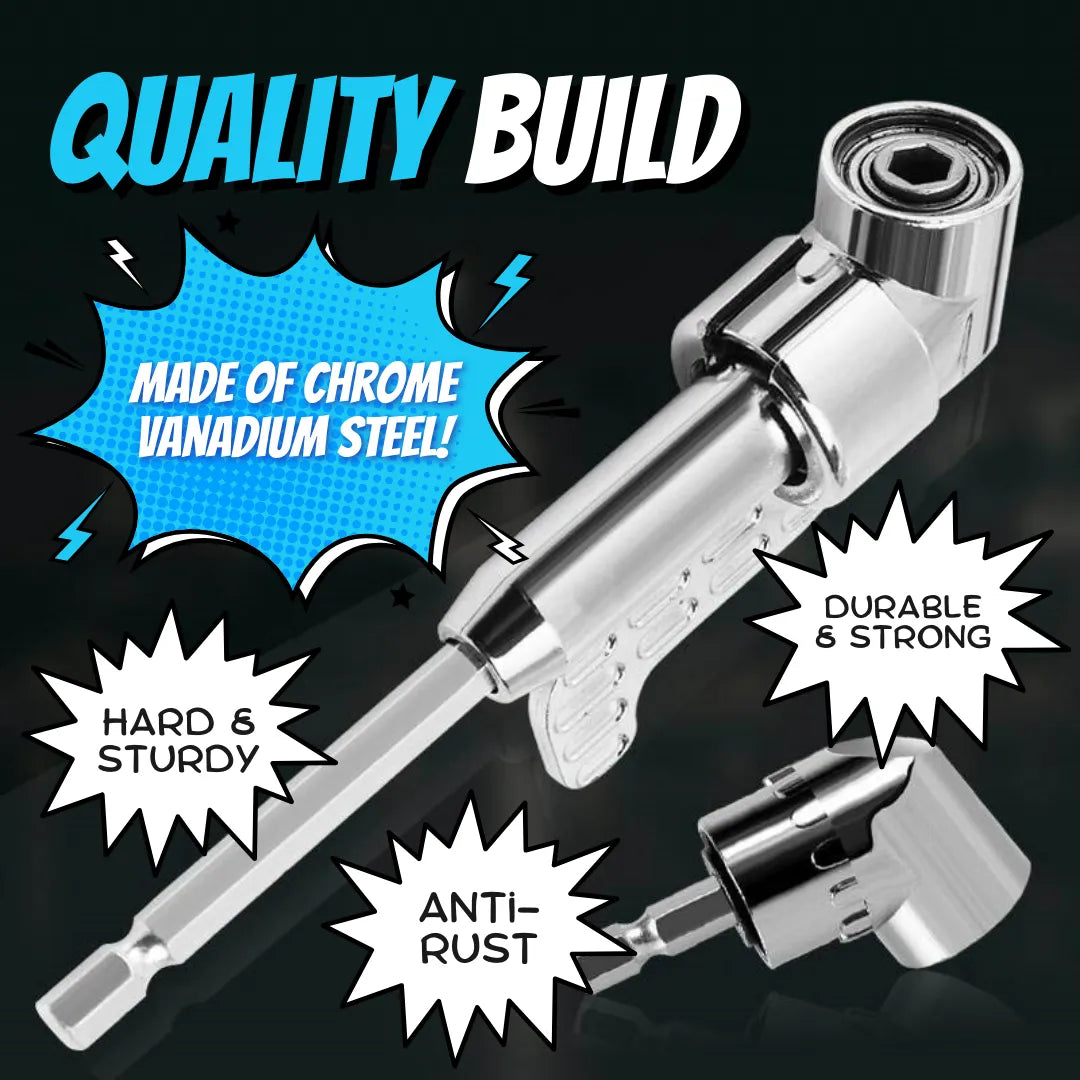 105° Angled Drill Attachment 🔧 – Extended 5.51" Reach Adapter