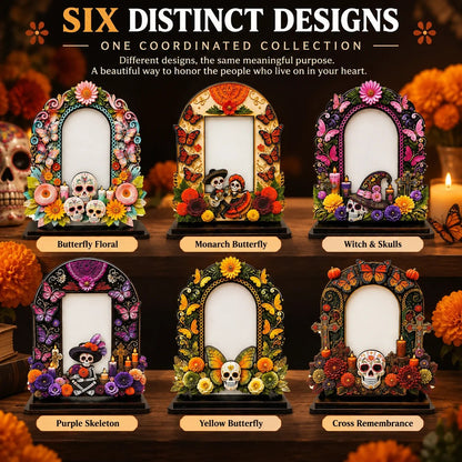 Día de Muertos Memorial Photo Frames – 6 Wooden Designs