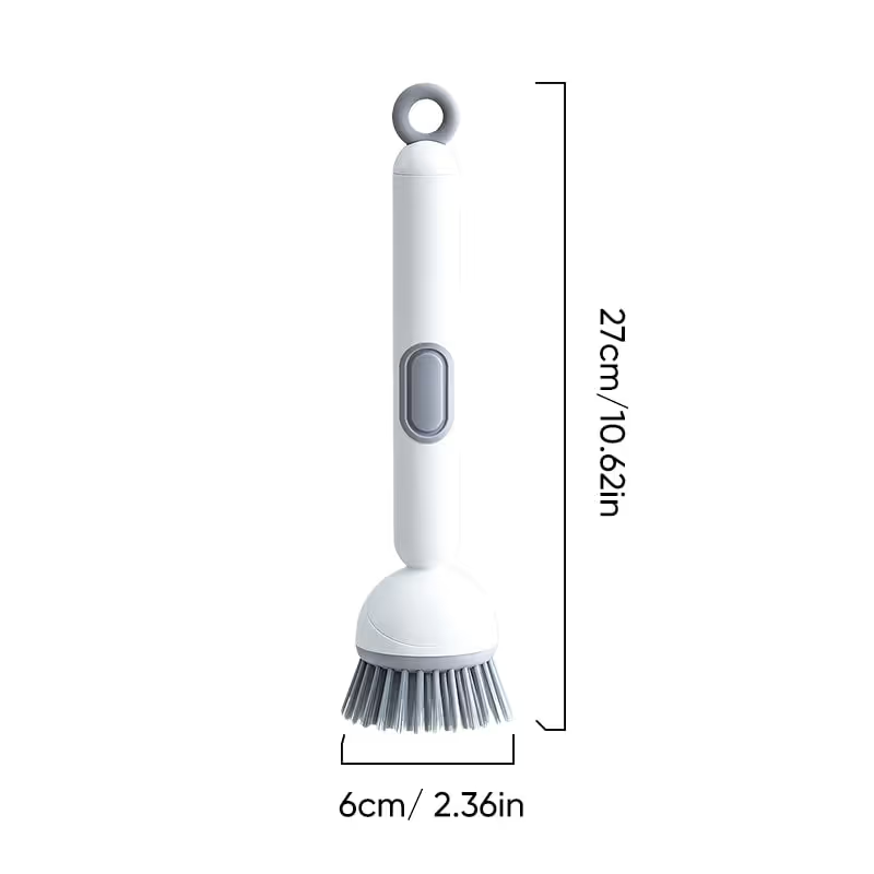🧽 Adjustable Long-Handle Dish Brush with Built-In Soap Dispenser