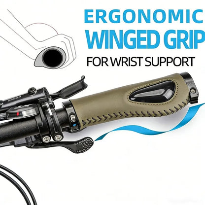 🚴 Ergonomic Comfort Bike Grips for Pain-Free Rides – Black