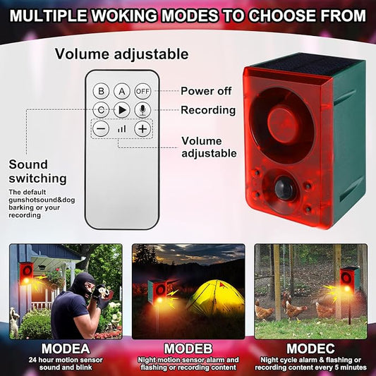 Solar-Powered Motion Sensor Alert 🚨 – Outdoor Security for Sheds, Garages & RVs