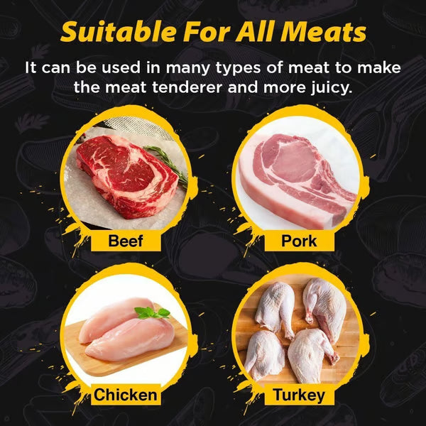 ⏰ Limited-Time Deal | 21-Blade Stainless Steel Meat Tenderizer for Faster Marinating & Easy Cleanup 🥩