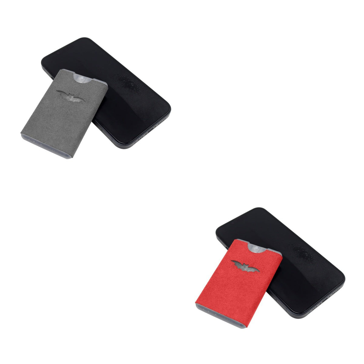 ✨ Pocket 2-in-1 Screen Cleaning Tool with Reusable Microfiber Wipe – Gray & Yellow