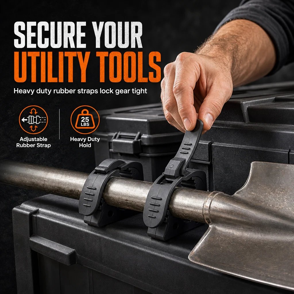 🔧🚗 Quick-Mount Tool Clamps – Secure 3–4cm Gear in Vehicles & Indoor Spaces