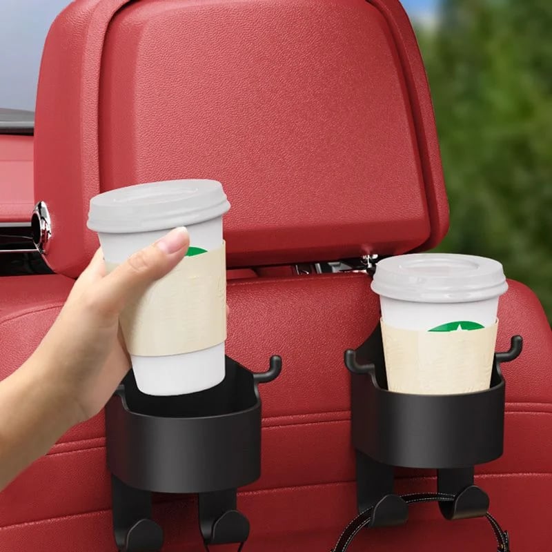 🔥HOT SALE🔥📢📢40% OFF !! ⏰Car Seat Headrest Cup Holder with Hooks