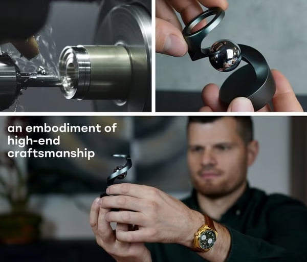 Gravity-Defying Kinetic Desk Sculpture 🎁 – Mesmerizing Motion Display