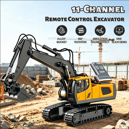 4-in-1 Remote Control Construction Fleet 🚜 Jobsite Adventures for Kids