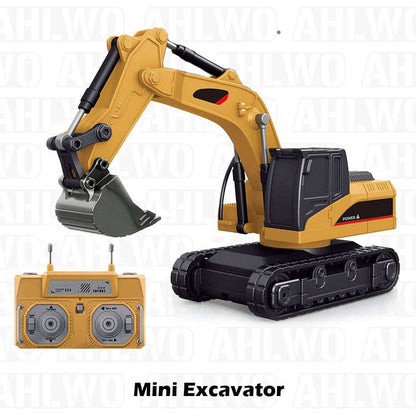 1/64 Mini RC Excavator, Dump Truck & Forklift Toy Set
