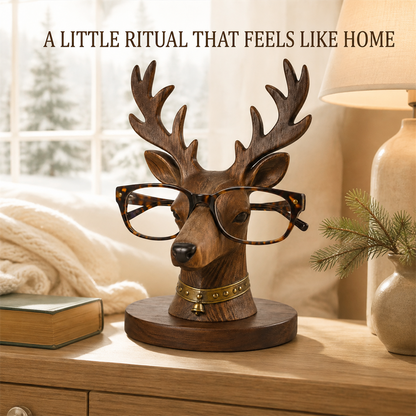 🦌😂 “Where Are My Glasses?” Deer Holder – Rustic Stag Eyeglass Stand