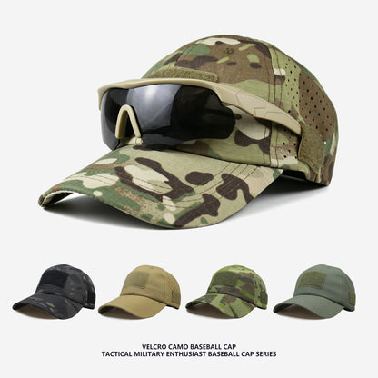 Tactical Camo Baseball Cap – Adjustable Outdoor Cap