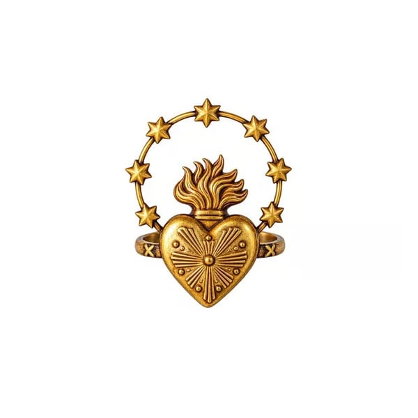 ✝️ Catholic Napkin Rings | Sacred Heart, Virgin Mary & Sacred Heart of Jesus Table Decor