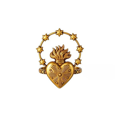 ✝️ Catholic Napkin Rings | Sacred Heart, Virgin Mary & Sacred Heart of Jesus Table Decor