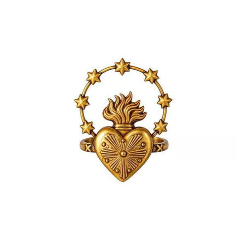 ✝️ Catholic Napkin Rings | Sacred Heart, Virgin Mary & Sacred Heart of Jesus Table Decor