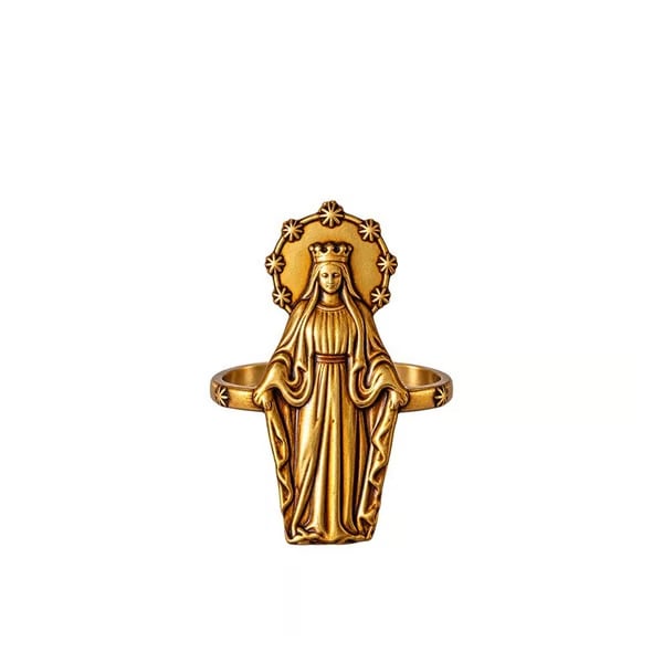 ✝️ Catholic Napkin Rings | Sacred Heart, Virgin Mary & Sacred Heart of Jesus Table Decor