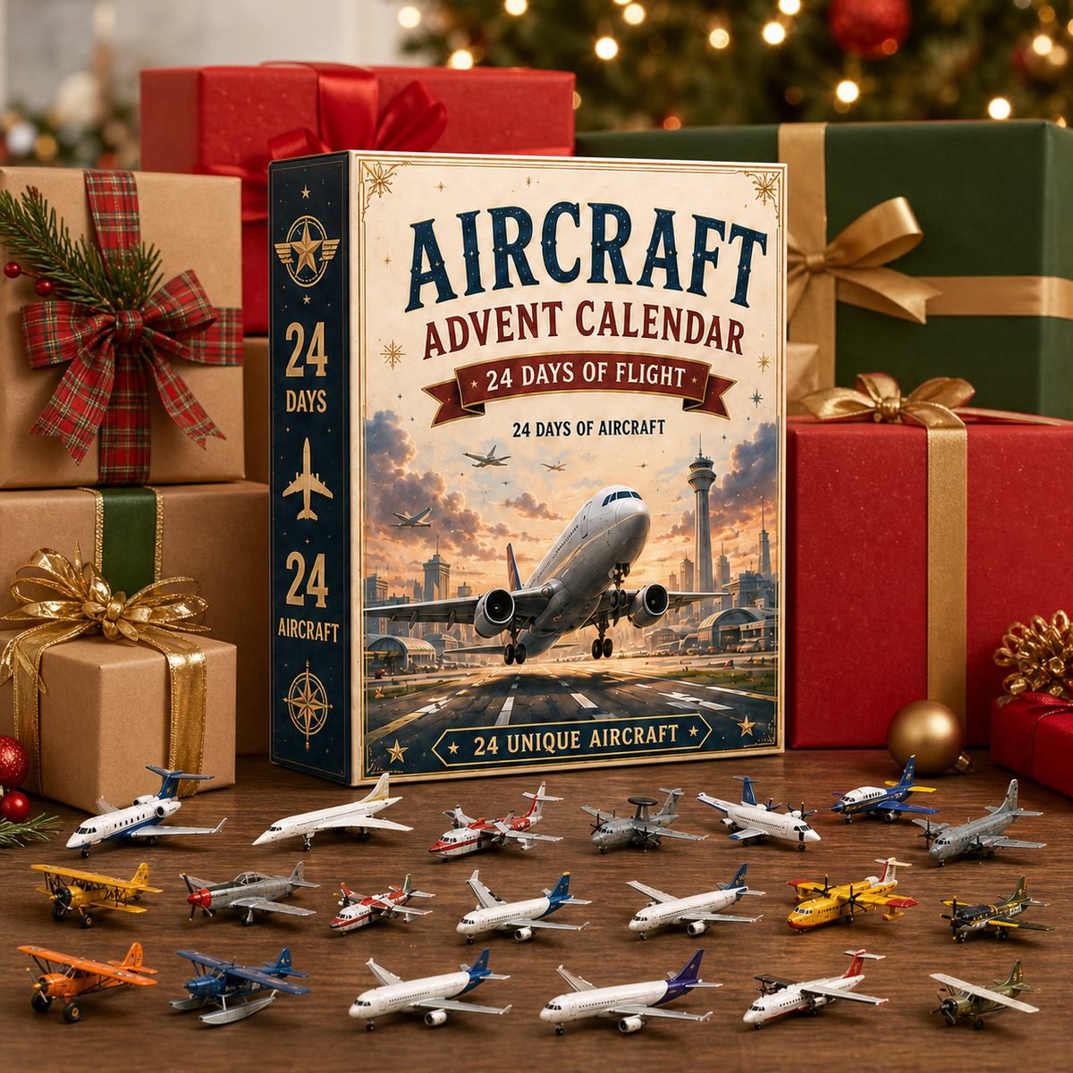 Aircraft Advent Calendar gift presentation