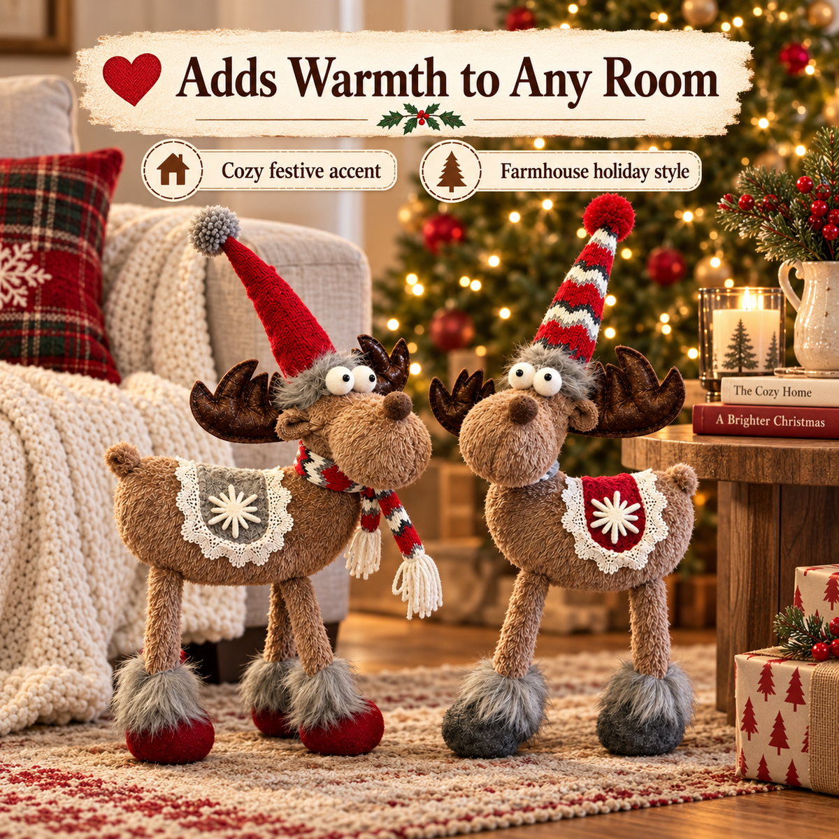 Christmas Moose Decorations