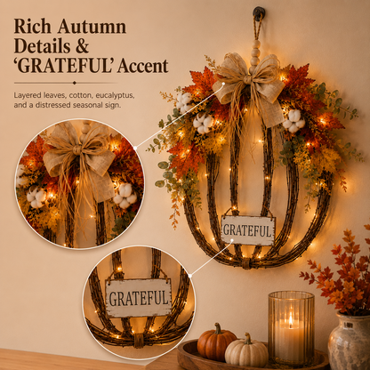 Fall Pumpkin Door Hanging Decor