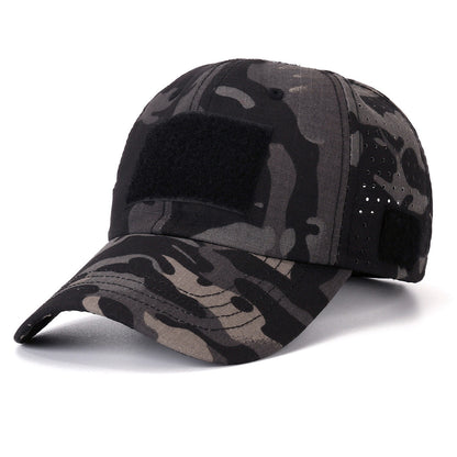 Tactical Camo Baseball Cap – Adjustable Outdoor Cap