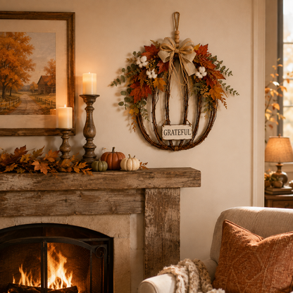 Fall Pumpkin Door Hanging Decor