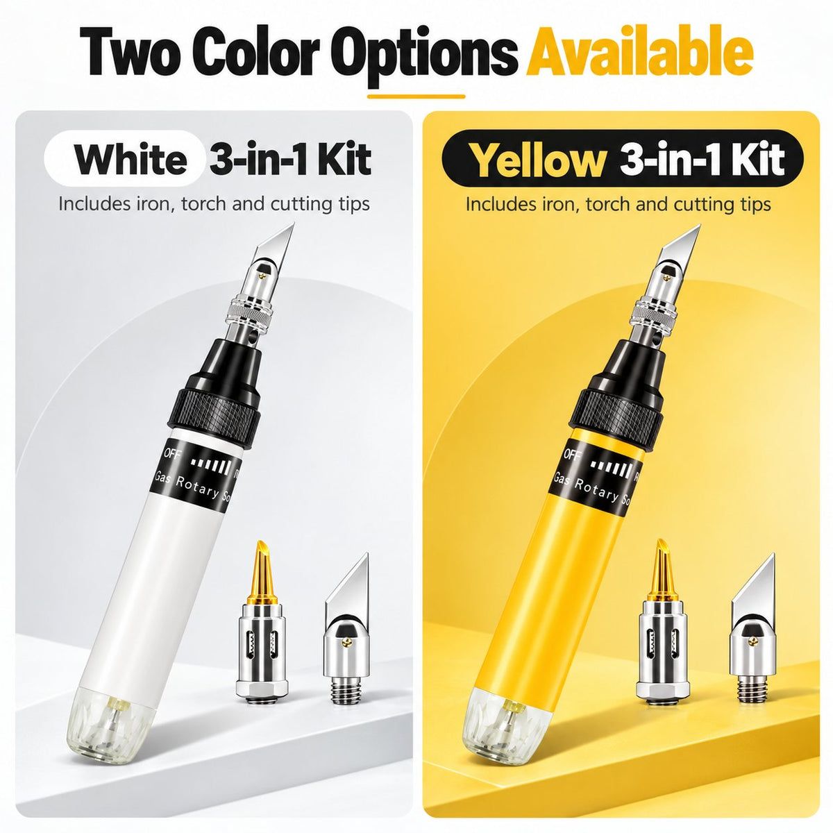 Cordless Butane Soldering Pen 🔥 – 1300°C Flame with Interchangeable Tips