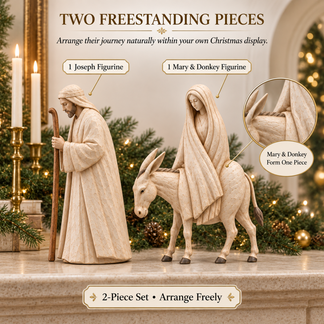 Journey to Bethlehem Nativity Figurine Set