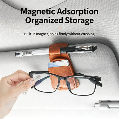 Road-Ready Magnetic Car Visor Clip for Sunglasses & Daily Essentials 🚗🕶️