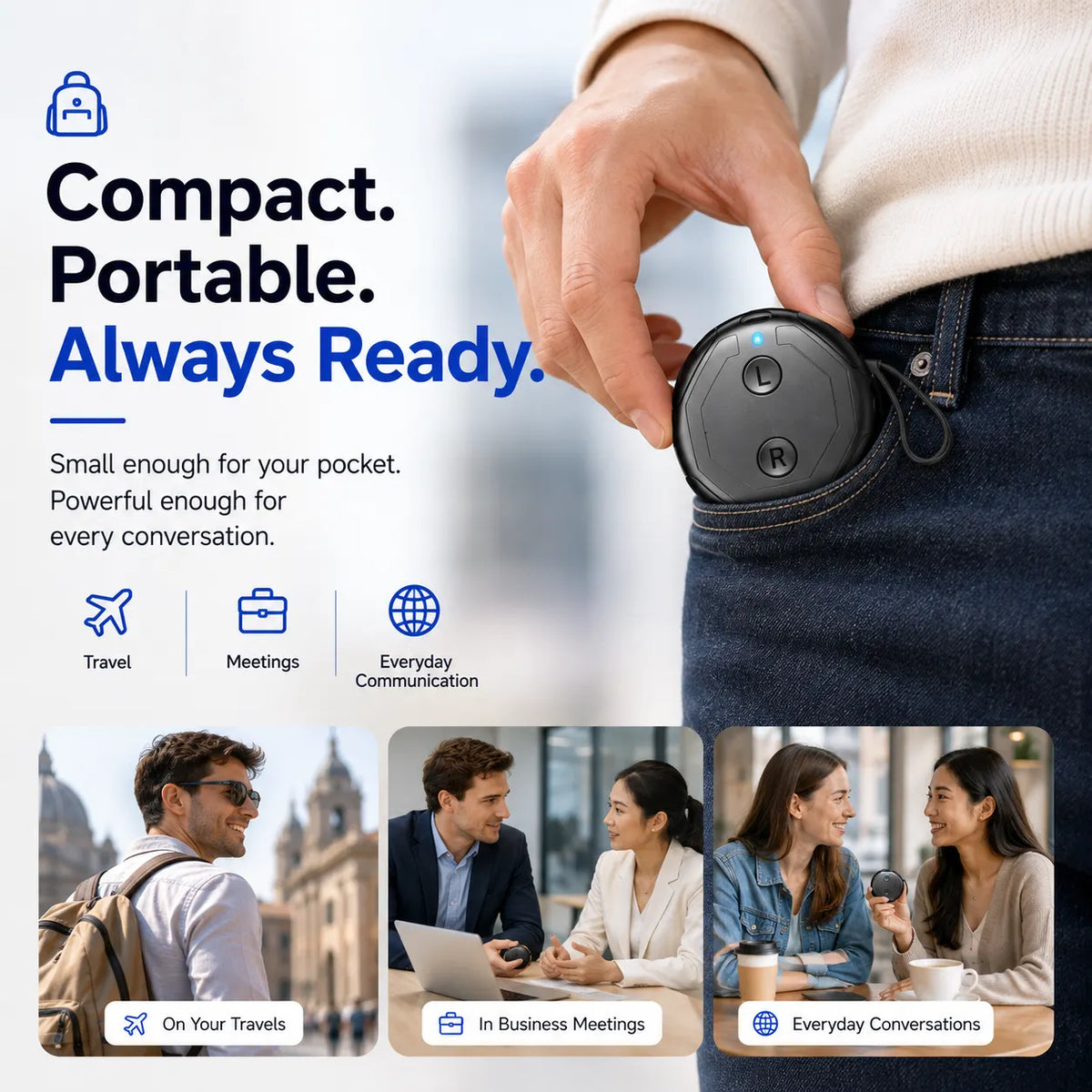 🔥LAST DAY 50% OFF 🌎 K18 AI Smart Translator 2026– Break Language Barriers & Connect With the World