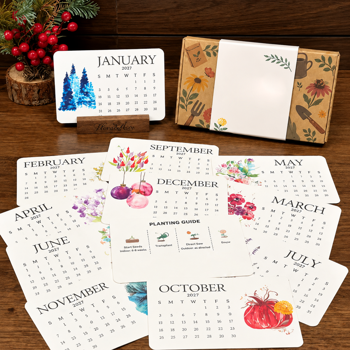 ✨Early Holiday Sale 49% OFF🌱Eco-Friendly Plantable “Timeless” Seed Calendar 2027