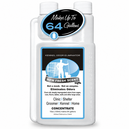 Kennel Odor Eliminator 🍑  Concentrate – Non-Enzymatic, Apricot & Fresh Scents for Tough Pet Odors