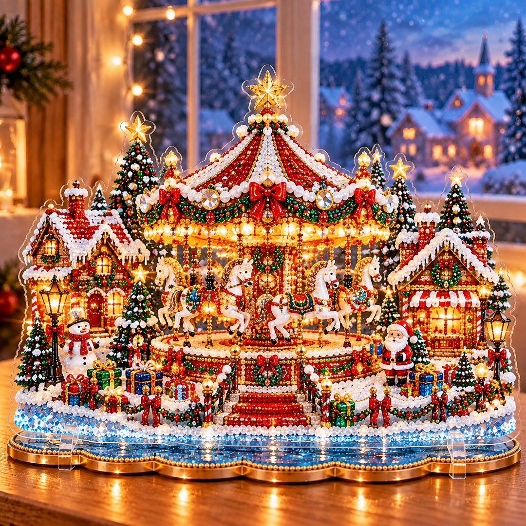 🔥Limited time 49% OFF -🎄❤️ DIY Christmas Village Diamond Art – Make Christmas Memories Together