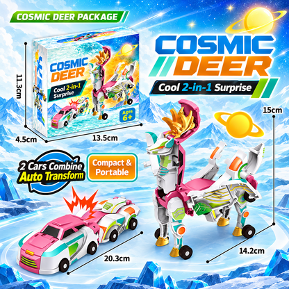 🦄 Crash & Transform Magnetic Cars – 2-in-1 Unicorn Surprise Toy