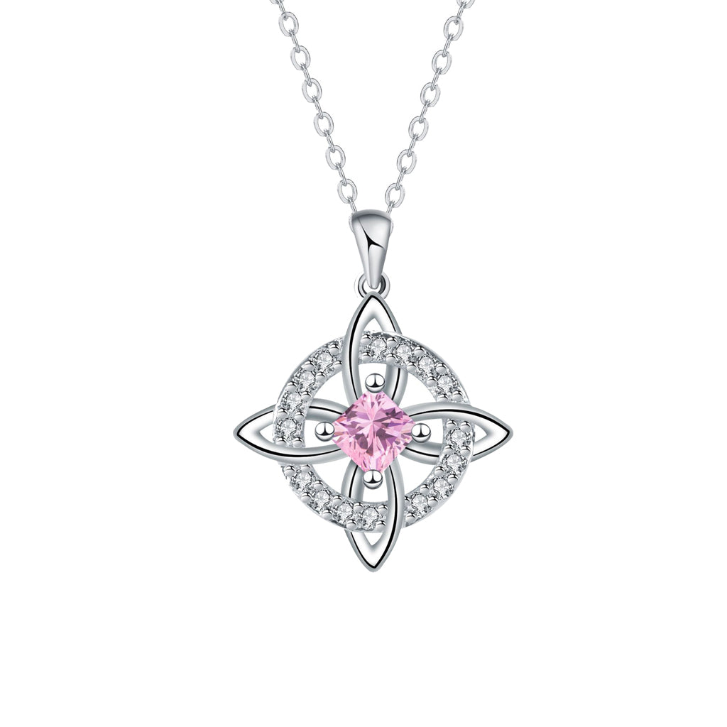 Mystical Birthstone Witches Knot Necklace – Natural Crystal🔮💞Protect Your Loved Ones
