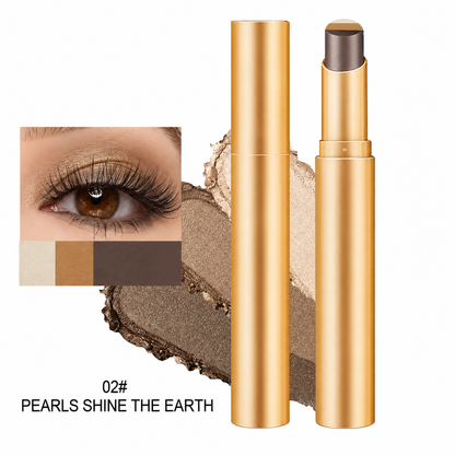 ✨3‑in‑1 Eyeshadow Stick | 3 Color Cream Shimmer Eye Makeup Stick