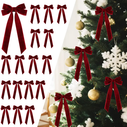 🎄50% OFF🎀16 PCS Velvet Christmas Bows Set